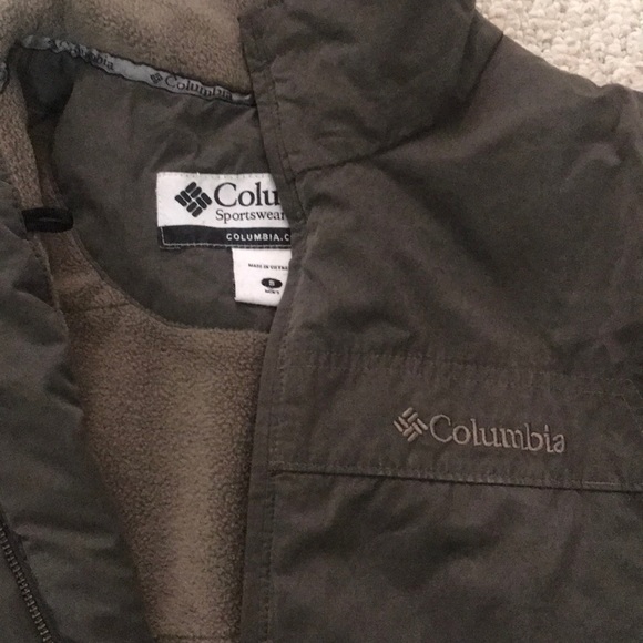Dark Green Columbia fleece-lined Jacket - Picture 2 of 3
